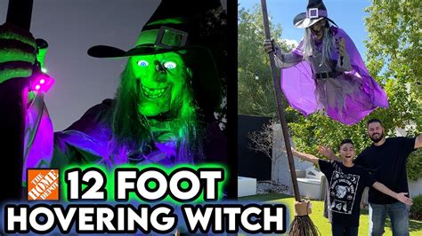 Twelve foot halloween witch